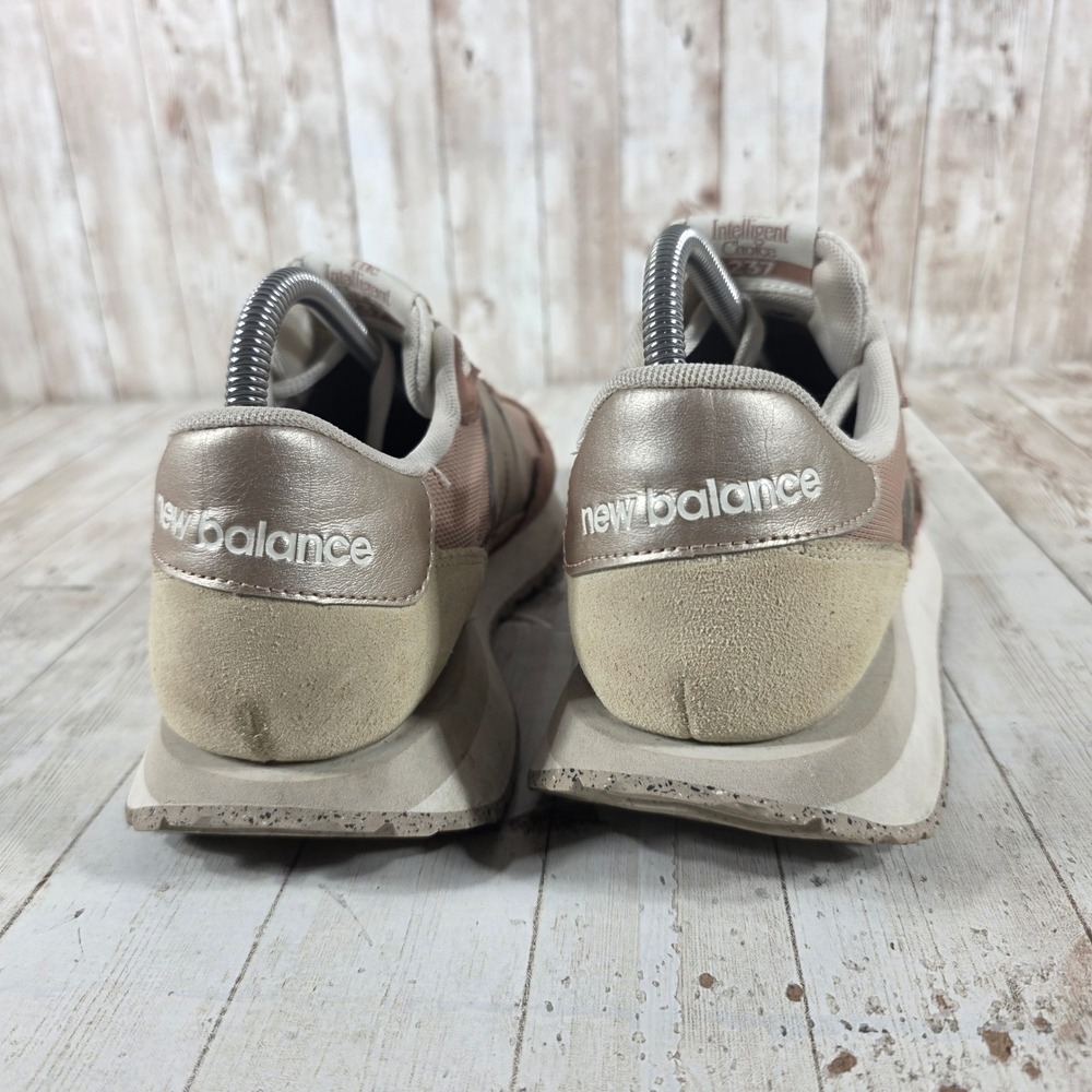 New Balance 237 Womens Mauve Gold Tan Retro‎ Sneakers WS237MSC Size 9.5 - Picture 3 of 8